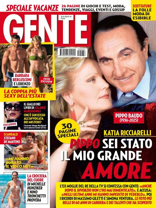 Title details for Gente by Hearst Magazines Italia spa - Available